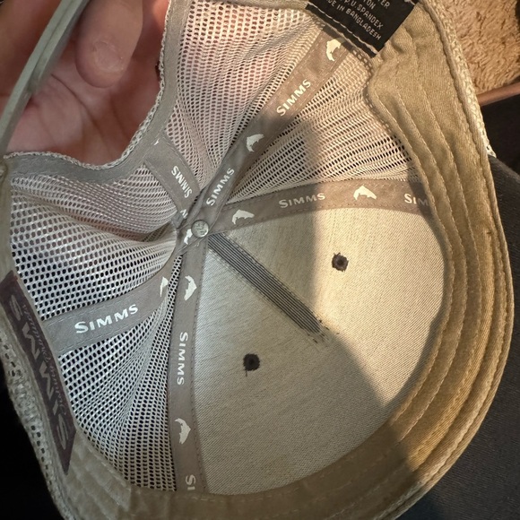 Simms Charcoal and Orange Fish Graphic Hat - Picture 2 of 3